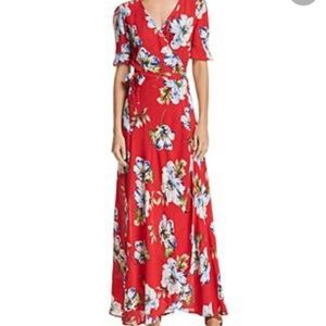 Band of Gypsies floral wrap dress